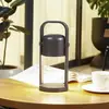 Image de Lindby lampe à poser LED rechargeable Kalevi, noir, aluminium, CCT