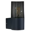Image de Lindby Applique Exterieur Heulo à intensité variable (Moderne) en Noir Aluminium (1 lampe,à E27), Murale Luminaire Lampe Jardin Eclairage