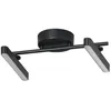 Image de Lindby LED Plafonnier Eldrin à intensité variable (Moderne) en Noir Métal e. a. pour Salon & Salle manger (à 2 lampes,), Eclairage Lampe Luminaire Plafond Eclerage