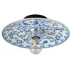 Image de Lucande Applique Murale Faelira à intensité variable (Antique, Classic) en Bleu Céramique e. a. pour Salon & Salle manger (1 lampe,à E27) Lampe Eclairage Luminaire Mural