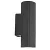 Image de Lindby Applique Exterieur en béton Christa à intensité variable (Moderne) Noir (à 2 lampes, GU10) Murale Luminaire Lampe Jardin Eclairage