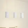 Image de Suspension Lindby Aralena, blanche, à 3 lampes, longueur 92 cm