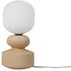 Image de Lucande Lampe à poser Fidelo (Scandinave) en Orange/Jaune Céramique e. a. pour Salon & Salle manger (1 lampe,à E14),