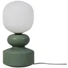 Image de Lucande Lampe à poser Fidelo (Scandinave) en Vert Céramique e. a. pour Salon & Salle manger (1 lampe,à E14),