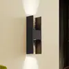 Image de Applique d'extérieur LED Lucande Lavrin, noir/marbre, aluminium