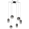 Image de Lucande LED Suspension Avelina (Moderne) en Verre e. a. pour Salon & Salle à manger (à 6 lampes,), lampe plafonnier suspension