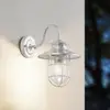 Image de Appliques d'extérieur Lindby Naleta, argent galvanisé, acier