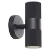 Image de Lindby Applique Exterieur Jovane à intensité variable (Moderne) en Noir Aluminium (à 2 lampes, GU10) Murale Luminaire Lampe Jardin Eclairage