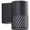 Image de Lindby Applique Exterieur Lurinda à intensité variable (Moderne) en Noir Métal (1 lampe,à E27), Murale Luminaire Lampe Jardin Eclairage d’exterieur