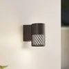 Image de Lindby Applique d'extérieur Lurinda, à 1 lampe, noir, aluminium, Ø10cm
