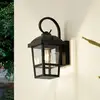 Image de Lindby applique d'extérieur Eloane, noir, acier inoxydable, 29 cm