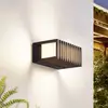 Image de Lucande applique d'extérieur LED Ariza, noir, aluminium