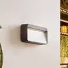 Image de Applique d'extérieur LED Lucande Tiburia, noire, en aluminium