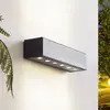 Image de Lucande, applique d'extérieur LED Selim, longueur 30 cm, noir