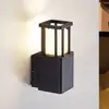 Image de Applique d'extérieur LED Lucande Dakil, noire, en aluminium