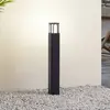 Image de Lucande, borne lumineuse LED Dakil, noire, aluminium