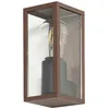Image de Lindby Applique Exterieur Robigus à intensité variable (Traditionnel) en Marron Aluminium (1 lampe,à E27), Murale Luminaire Lampe Jardin Eclairage
