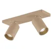 Image de Arcchio Spot Brinja à intensité variable (Moderne) en Marron Aluminium e. a. pour Couloir (à 2 lampes, GU10) Lampe encastrable plafonnier applique
