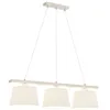 Image de Euluna Suspension Sweden à intensité variable en Textile e. a. pour Salon & Salle manger (à 3 lampes, E27) bois suspension lampe plafonnier