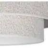 Image de Euluna plafonnier Boucle, écru, textile, Ø 45 cm, à 1 lampe