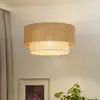 Image de Euluna Suspension Boho, marron/blanc, Ø 45 cm, tissu
