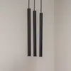 Image de Euluna Suspension Sone, rosace angulaire, à 3 lampes, noir