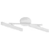 Image de Lindby LED Plafonnier Eldrin à intensité variable (Moderne) en Blanc Métal e. a. pour Salon & Salle manger (à 2 lampes,), Luminaire Lampe Plafond Eclerage Eclairage Interieur