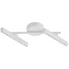 Image de Lindby LED Plafonnier Eldrin à intensité variable (Moderne) en Blanc Métal e. a. pour Salon & Salle manger (à 2 lampes,), Luminaire Lampe Plafond Eclerage Eclairage Interieur