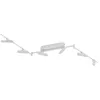 Image de Lindby LED Plafonnier Eldrin à intensité variable (Moderne) en Blanc Métal e. a. pour Salon & Salle manger (à 6 lampes,), Luminaire Lampe Plafond Eclerage Eclairage Interieur