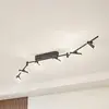 Image de Spot LED Eldrin de Lindby, noir, à 6 lampes, réglette lumineuse