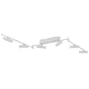 Image de Lindby LED Plafonnier Eldrin à intensité variable (Moderne) en Blanc Métal e. a. pour Salon & Salle manger (à 6 lampes,), Luminaire Lampe Plafond Eclerage Eclairage Interieur