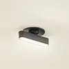 Image de Lindby luminaire encastrable LED Eldrin, noir, réglette lumineuse, 13,1 cm
