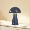 Image de Lindby lampe de table LED rechargeable Nevijo, bleu, Ø20cm, USB, variateur