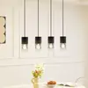 Image de Suspension Lindby Svante, à 4 lampes, noir, verre, 85 cm