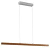 Image de Lucande LED Suspension Nihalo à intensité variable (Moderne) en Marron Bois e. a. pour Salon & Salle manger (1 lampe,à), lampe plafonnier suspension