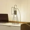 Image de Lindby lampe à poser Tharion, noir, métal, Ø 15,4 cm