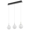 Image de Lucande LED Suspension en verre Joran (Moderne) Blanc Verre e. a. pour Salon & Salle à manger (à 3 lampes,), Luminaire Lampe plafond Plafonnier Suspendue