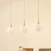 Image de Lucande, suspension LED Joran, à 3 lampes, blanc, verre
