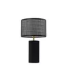 Image de Lindby Lampe à poser Sorscha (Moderne) en Noir Verre e. a. pour Salon & Salle manger (1 lampe,à E27),