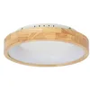 Image de Lucande LED Plafonnier Samvel (Moderne) en Marron Bois e. a. pour Salon & Salle à manger (1 lampe,à), Eclairage Lampe Luminaire Plafond Eclerage Interieur