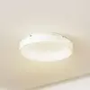 Image de Plafonnier LED Lucande Samvel, Ø 38,4 cm, blanc, fer