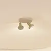 Image de Lindby spot pour plafond Huby, 2 lampes, crème/vert clair, fer