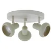 Image de Lindby Spot Huby à intensité variable en Beige Métal e. a. pour Salon & Salle manger (à 3 lampes, GU10) Lampe encastrable plafonnier applique