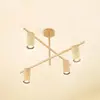 Image de Lindby plafonnier Marilou, beige, à 4 lampes, Ø 70 cm