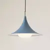 Image de Suspension Lindby Jarl, bleu, métal, Ø 35 cm, G9