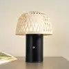 Image de Lampe à poser LED rechargeable Lindby Nifelia, bambou, CCT, intensité variable