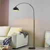 Image de Lindby Lampe sur pied Tonka, noir, métal, 185 cm, E27