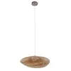 Image de Lindby Suspension Eleane à intensité variable (Traditionnel) en Marron Bois e. a. pour Salon & Salle manger (1 lampe,à E27), Luminaire Lampe Plafond Plafonnier