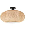 Image de Lindby Plafonnier Romaine à intensité variable (Traditionnel) en Marron e. a. pour Salon & Salle manger (1 lampe,à E27), bois plafonnier lampe