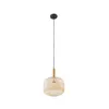 Image de Lindby Suspension Doroteo à intensité variable (Antique, Classic) en Beige Verre e. a. pour Salon & Salle manger (1 lampe,à E27) Luminaire Lampe Plafond Plafonnier